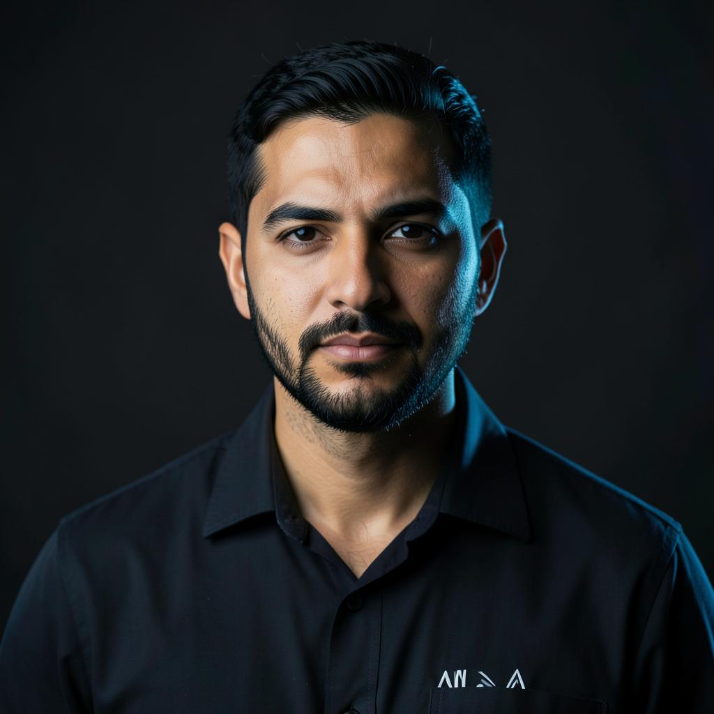 GROA operator 02 — portrait blurred until reveal